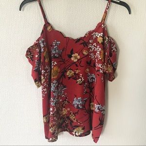 Rags to Wishes Off Cold Shoulder Top